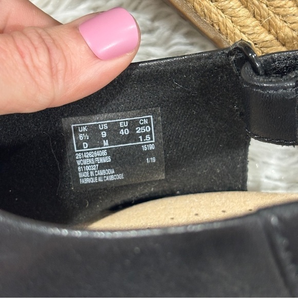 Clarks Collection Women's Wedge espadrilles Sandals Lafley Alaine Size 9 - Picture 8 of 12